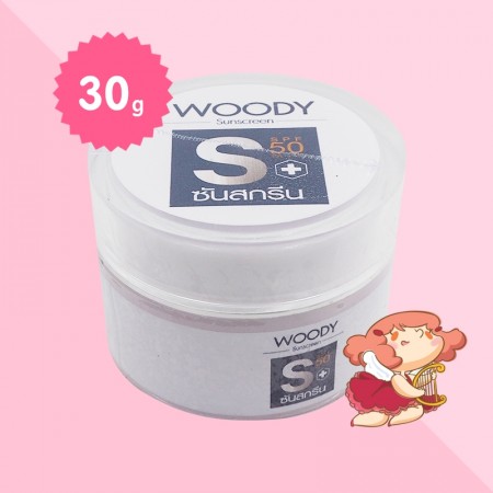 Woody Sunscreen SPF50 PA+++ บรรจุ 30 g 